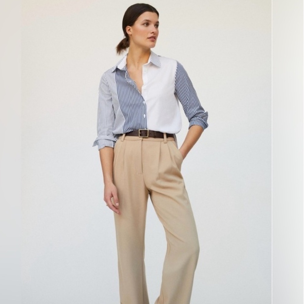 NWT $199 Harshman Aurora Stripe Button-down Size XS  cotton - Picture 4 of 8